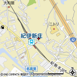和歌山県田辺市新庄町470周辺の地図