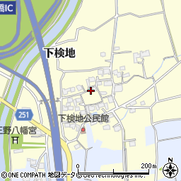 福岡県行橋市下検地565周辺の地図