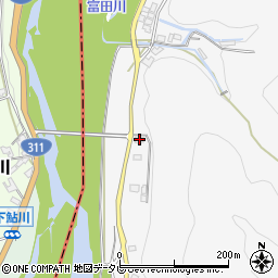 和歌山県田辺市鮎川3104周辺の地図