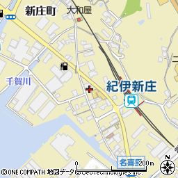 和歌山県田辺市新庄町452周辺の地図