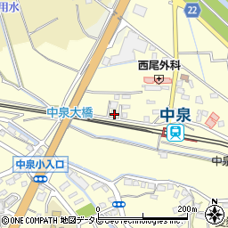 福岡県直方市中泉262-4周辺の地図