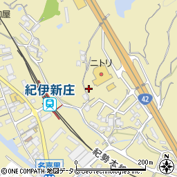 和歌山県田辺市新庄町525-3周辺の地図