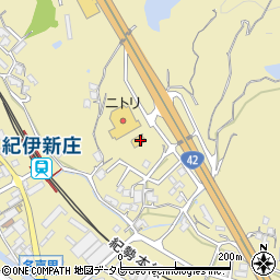 和歌山県田辺市新庄町545-1周辺の地図