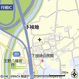福岡県行橋市下検地548周辺の地図
