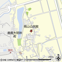 桃山公民館周辺の地図