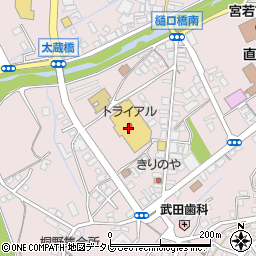 スーパーセンタートライアル宮田店周辺の地図