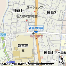 和歌山県新宮市神倉周辺の地図