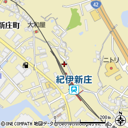 和歌山県田辺市新庄町447周辺の地図