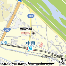 中泉郵便局周辺の地図
