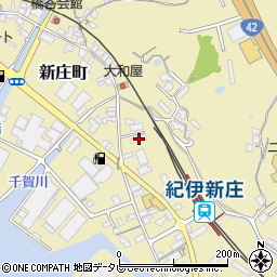 和歌山県田辺市新庄町445周辺の地図