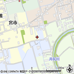 福岡県行橋市下検地1103周辺の地図