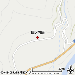 岡ノ内郵便局 ＡＴＭ周辺の地図