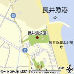 長井浜公園周辺の地図