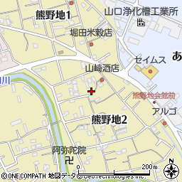 和歌山県新宮市熊野地周辺の地図