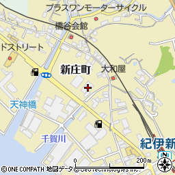 和歌山県田辺市新庄町381周辺の地図
