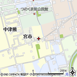 福岡県行橋市下検地1108周辺の地図