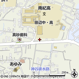 和歌山県田辺市学園2周辺の地図