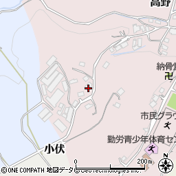 福岡県宮若市高野387-2周辺の地図