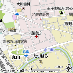 和歌山県新宮市蓬莱3丁目周辺の地図