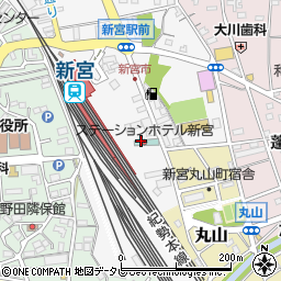 ステーションホテル新宮周辺の地図