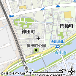 福岡県行橋市神田町周辺の地図