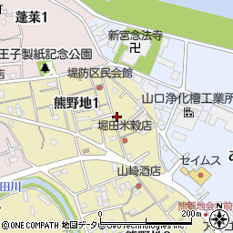 和歌山県新宮市熊野地1丁目周辺の地図