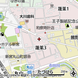 和歌山県新宮市蓬莱3丁目3周辺の地図