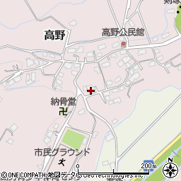 福岡県宮若市高野519周辺の地図