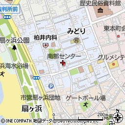 田辺市役所　南部センター周辺の地図