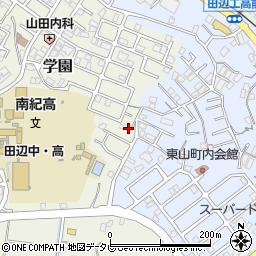 和歌山県田辺市学園5周辺の地図
