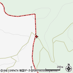 楢ケ峠周辺の地図