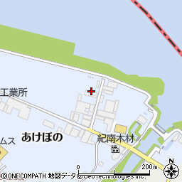 新宮ガス株式会社　あけぼの工場周辺の地図