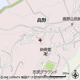 福岡県宮若市高野535周辺の地図