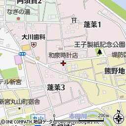和泉時計店周辺の地図