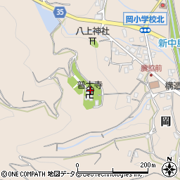 普大寺周辺の地図