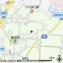 福岡県古賀市新原周辺の地図