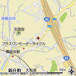 和歌山県田辺市新庄町166周辺の地図
