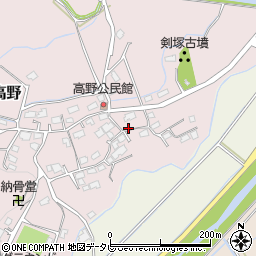 福岡県宮若市高野439周辺の地図
