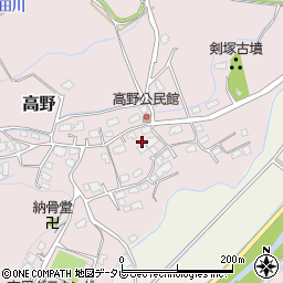 福岡県宮若市高野433周辺の地図