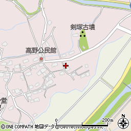 福岡県宮若市高野248周辺の地図