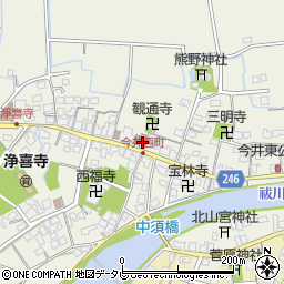 今井郵便局周辺の地図