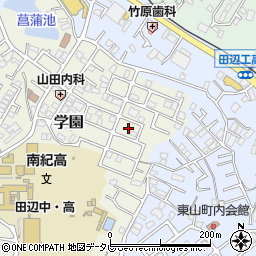 和歌山県田辺市学園14周辺の地図
