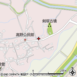 福岡県宮若市高野259周辺の地図
