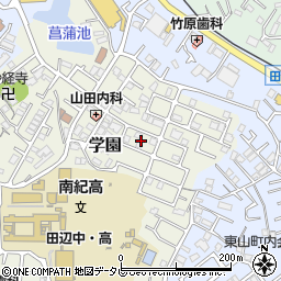 和歌山県田辺市学園13周辺の地図