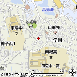 和歌山県田辺市学園29周辺の地図