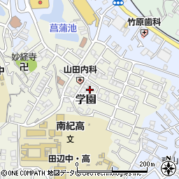 和歌山県田辺市学園12周辺の地図