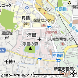 和歌山県新宮市浮島周辺の地図