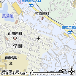 和歌山県田辺市学園18周辺の地図