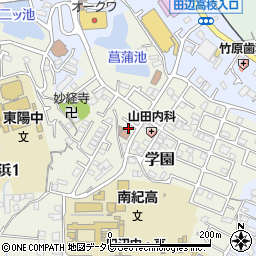 和歌山県田辺市学園27周辺の地図
