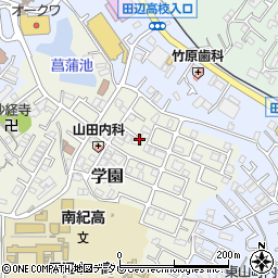 和歌山県田辺市学園16周辺の地図